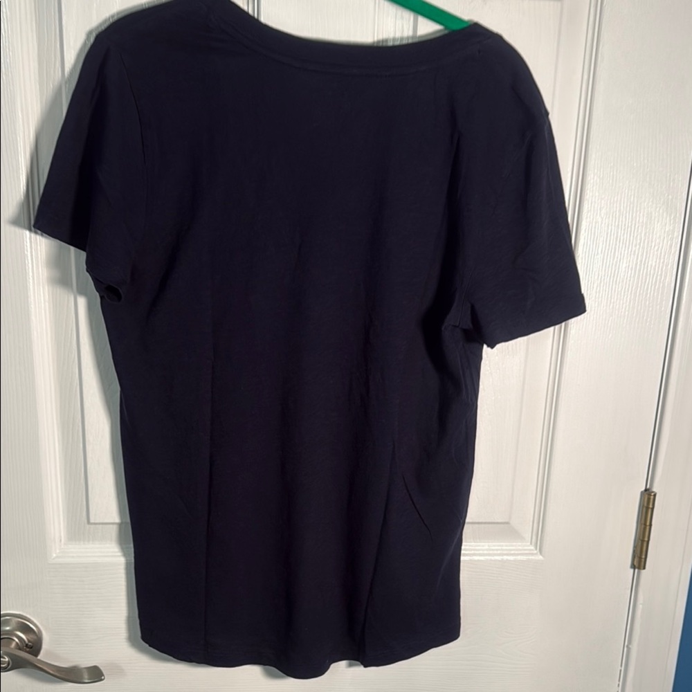 LOFT Blue Short Sleeve Tee Casual Style - Picture 3 of 3